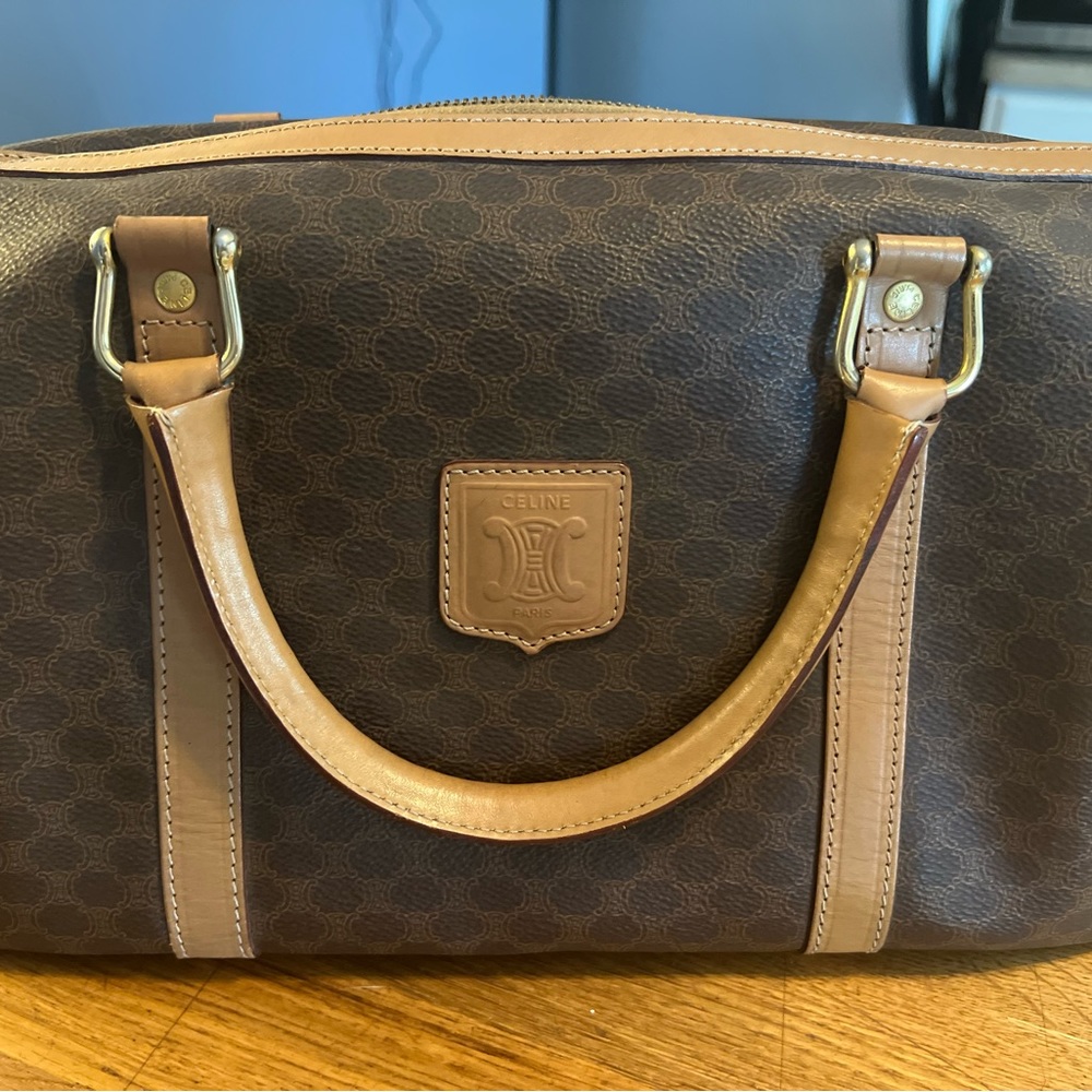 Celine Macadam Triomphe Boston Bag.